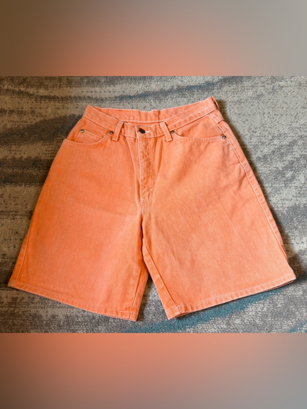Levi's Orange Denim Shorts - Women's Size 11 Classic 5-Pocket